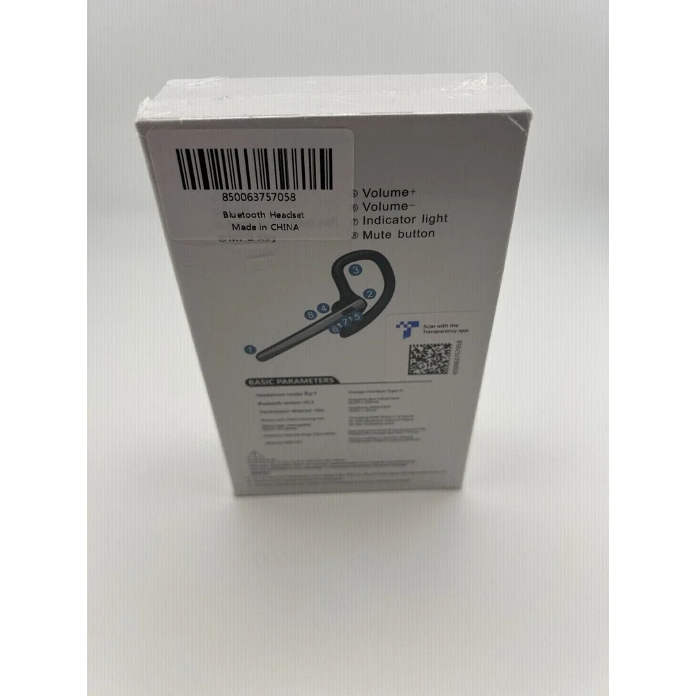 Bluetooth Headset V5.3, Wireless Bluetooth Earpiece